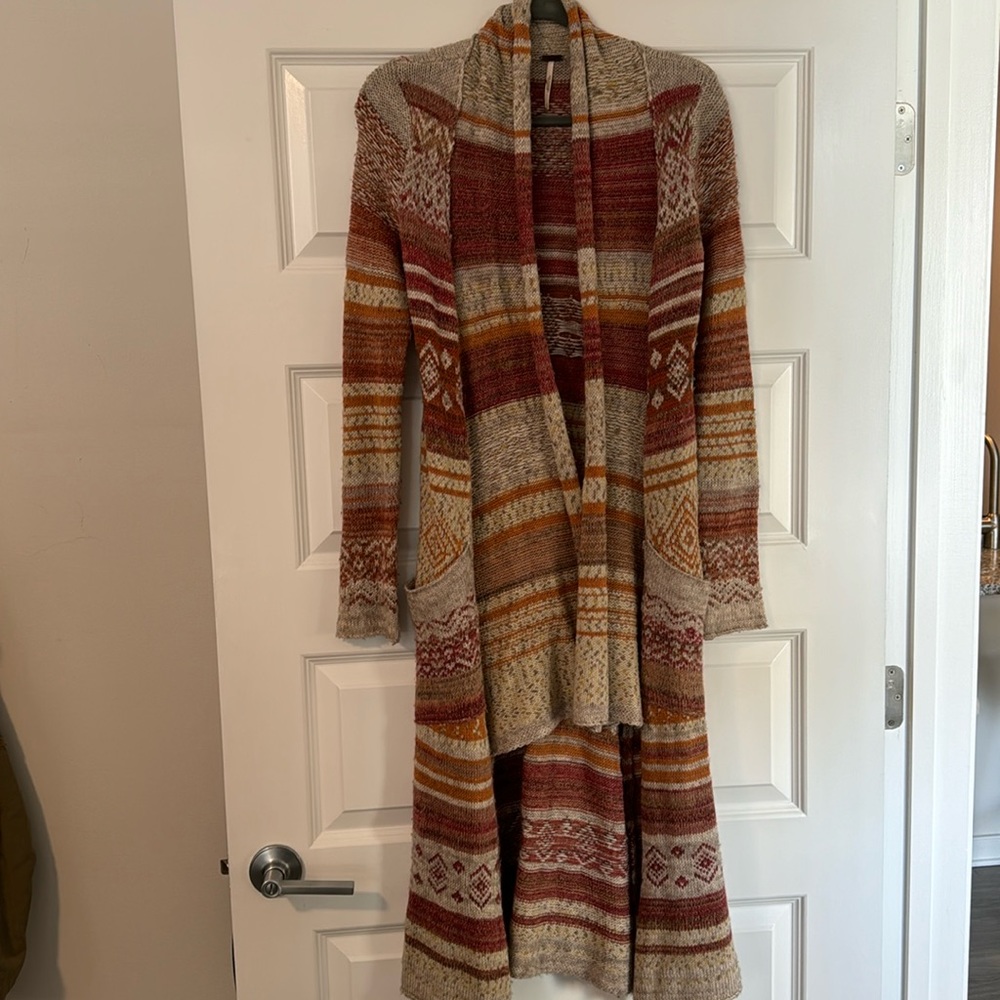 Free People Long Cardigan